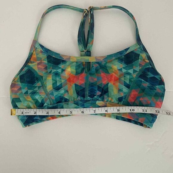 Pink Lotus yoga Multicolored Geometric Strappy Sports Bra Size XS - Picture 5 of 9